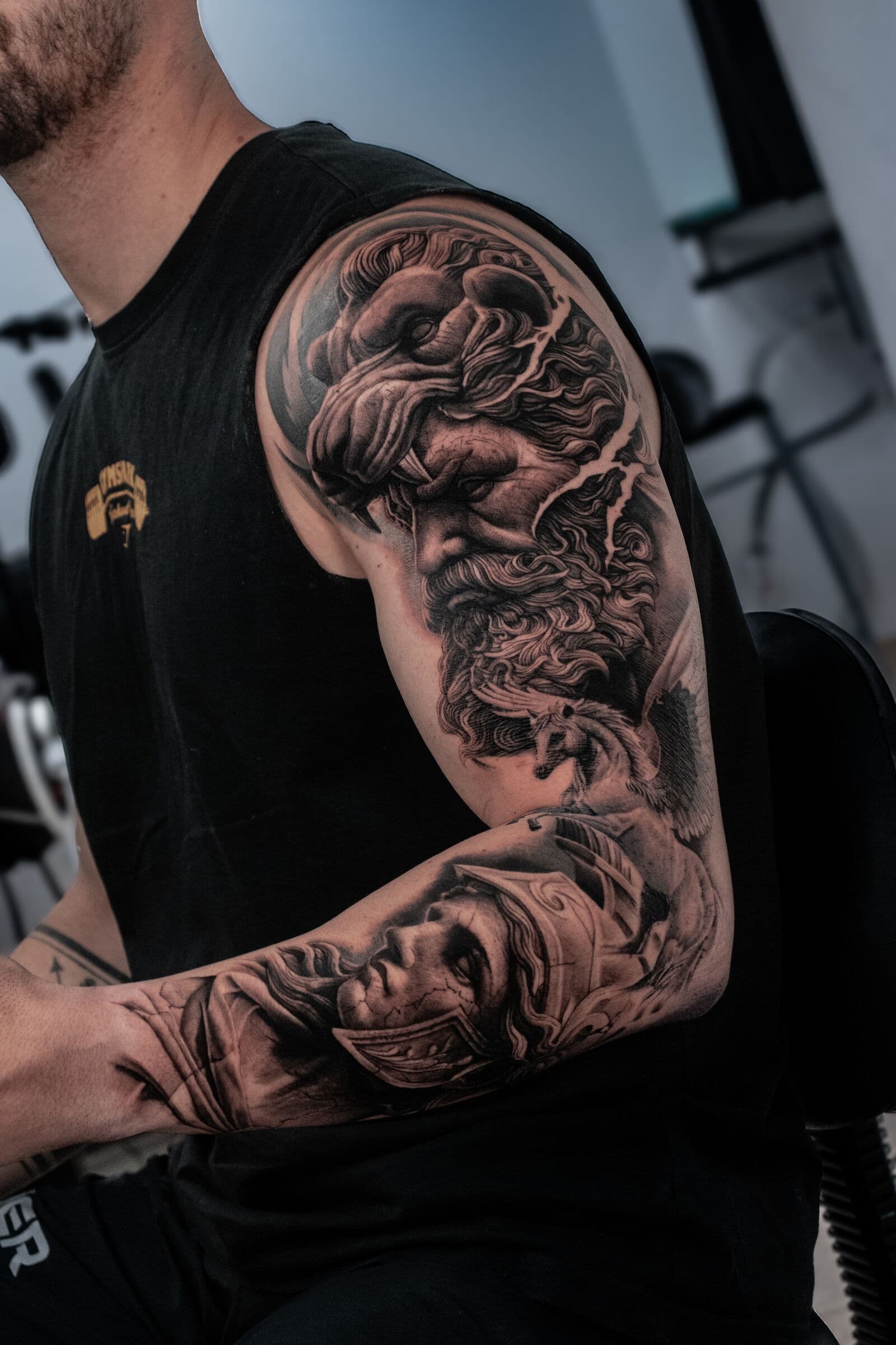 Griechische Götter, Tattoo als Sleeve